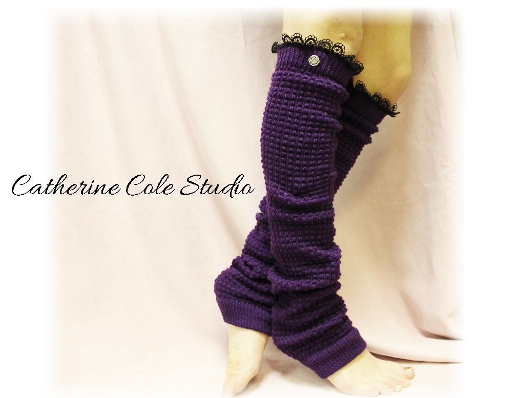 Dance Love Legwarmers In Purple Passion, Look Stunning Wearing These To Dance, Yoga, Ballet, Made In America By Catherine Cole Studio Lw23
