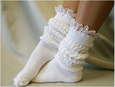 Cuddle Bunny Sock / Super -duper -thick - Cuddly - Cottony - Slouchy Sock. Great For Working Out Or Lounging Around - Catherine Cole Studiofrom
